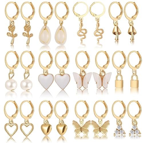 Shining Diva Fashion Combo Set Latest Stylish Drop Earrings for Women and Girls