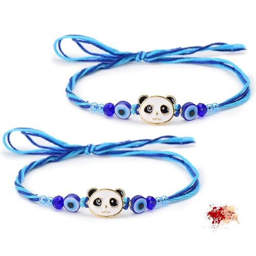 To The Nines Kids Rakhi/Band For Beloved Brother With Tilak Material – Pack of 2 Kids Rakhi