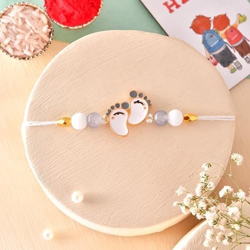 ascension Cute Designer Rakhi For Kids Brother, Bhai Raksha Bandhan Sutra for Girls & Boys with You are My Hero Fridge Magnet Gift & Roli Tilak